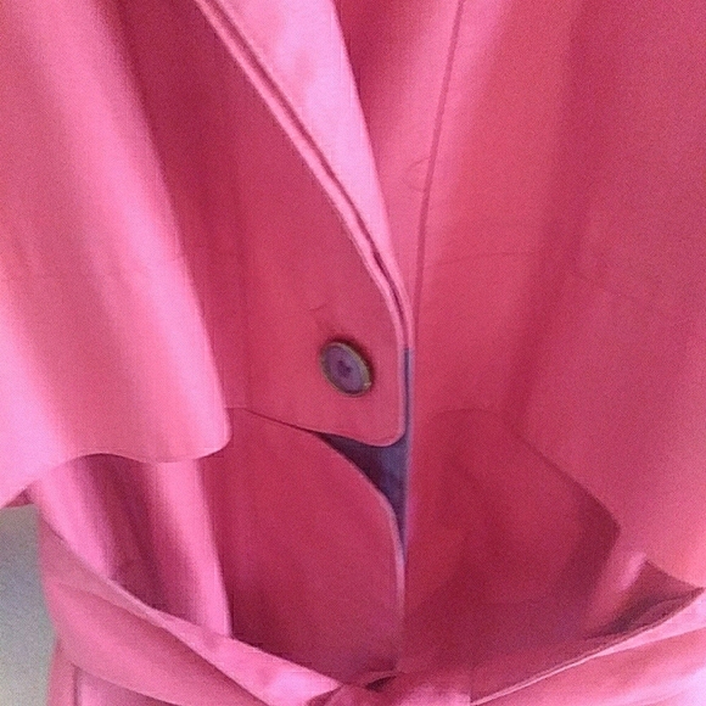 London Fog vintage 70s rain trench coat RED - Picture 9 of 15